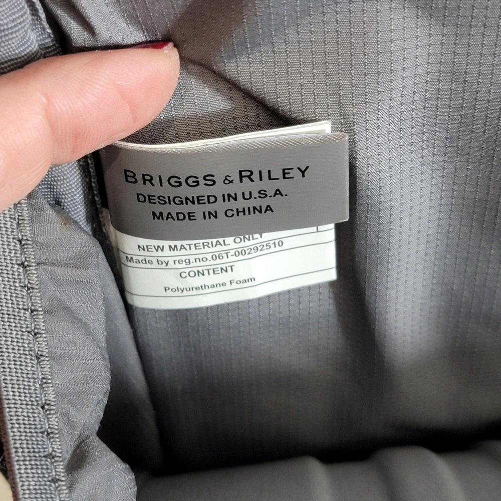 Briggs &‎ Riley Single Gusset Slim Business Briefcase Ballistic Nylon KB306-4